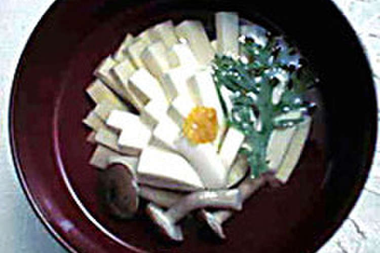 菊花豆腐のお吸い物 レシピ 作り方 By ライオン株式会社 クックパッド 簡単おいしいみんなのレシピが354万品