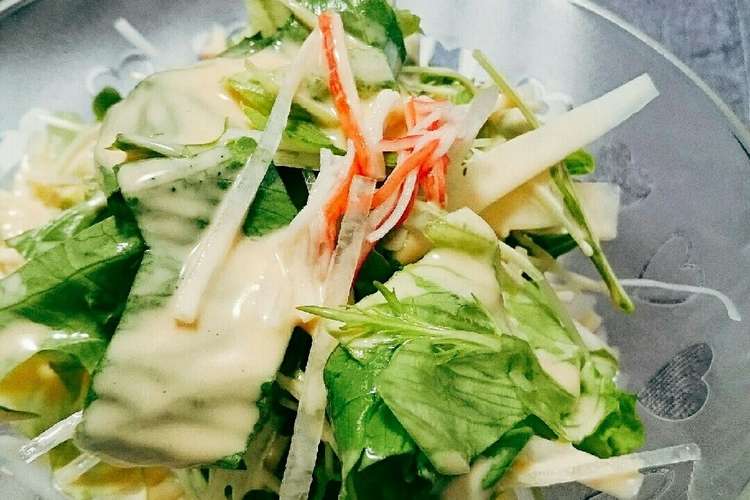 生野菜 サラダ レシピ 作り方 By えくすぺ クックパッド 簡単おいしいみんなのレシピが367万品