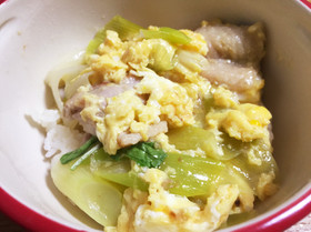 うまみたっぷり☆ネギ塩レモン親子丼