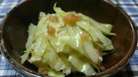 かっぱえびせんとキャベツでおつまみ♪