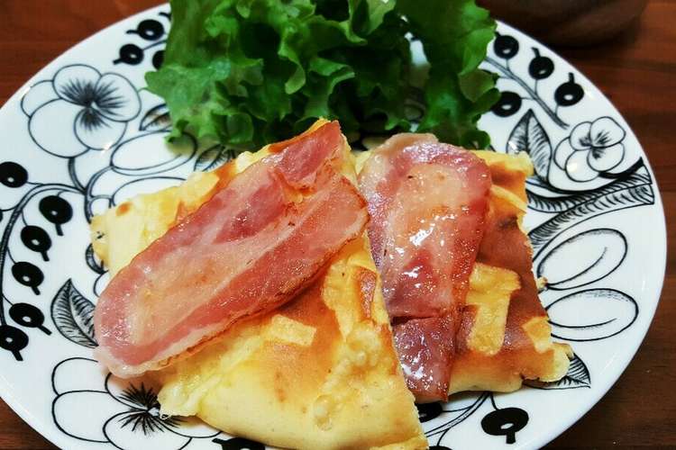 朝食に ベーコンとチーズのホットケーキ レシピ 作り方 By ゆりこん クックパッド