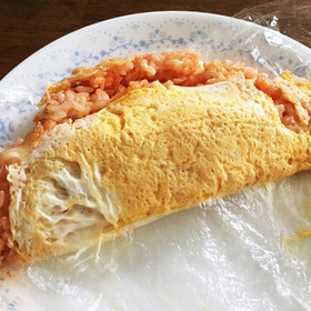 レンジで朝から!ものぐさオムライス