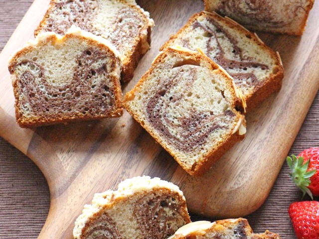 Hm簡単 バナナマーブルパウンドケーキ レシピ 作り方 By ｱﾄﾘｴ沙羅 クックパッド 簡単おいしいみんなのレシピが355万品