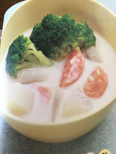 根菜の豆乳酢しょうがスープの写真