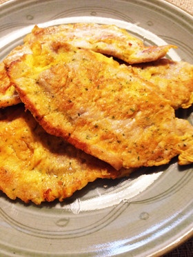 しょうが焼き用お肉で、簡単!ポークピカタ