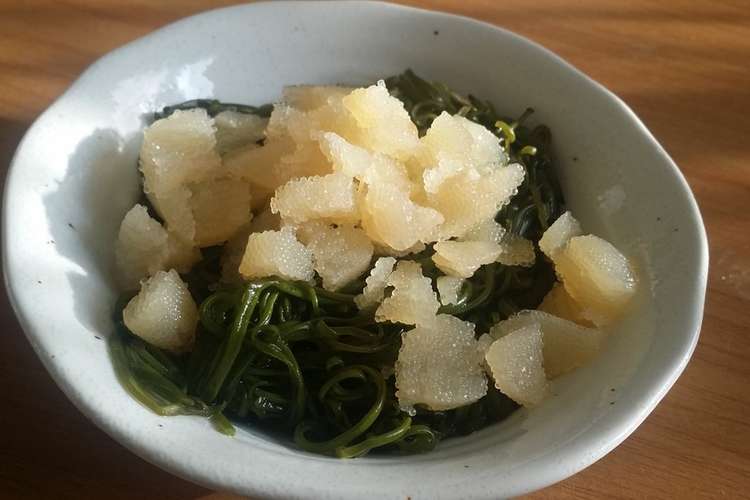 数の子と刻みめかぶの和え物 レシピ 作り方 By 北海道水産加工連 クックパッド 簡単おいしいみんなのレシピが352万品