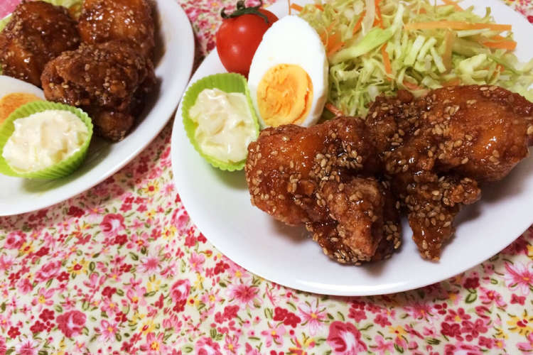 冷凍してお弁当にも 甘辛唐揚げ レシピ 作り方 By Maaちゃん クックパッド 簡単おいしいみんなのレシピが366万品
