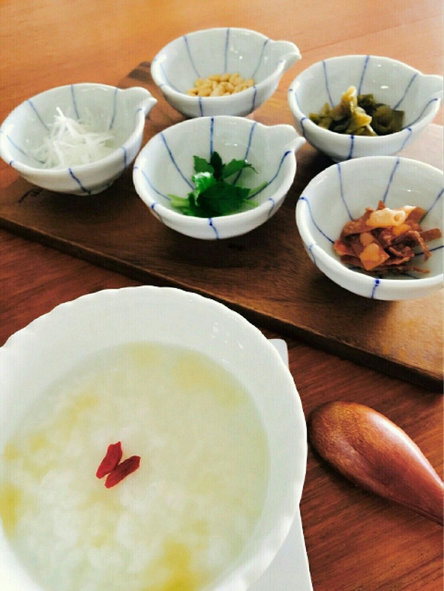 簡単幸せ★トッピングで美味しい中華粥の画像