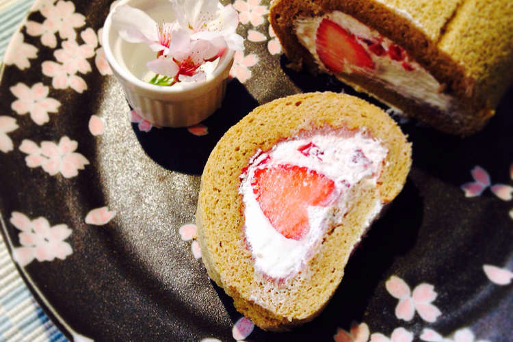 花びら苺のほっこり和風ロールケーキ レシピ 作り方 By ふじたかな クックパッド 簡単おいしいみんなのレシピが360万品