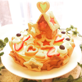 お菓子の家のシャルロットケーキ