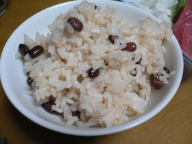 簡単☆炊飯器であずき飯