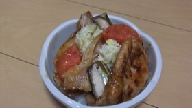 ジャンジャーシロップの豚丼