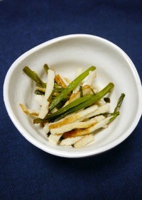 レンジで簡単！ニラ(茎)の甘酢生姜煮
