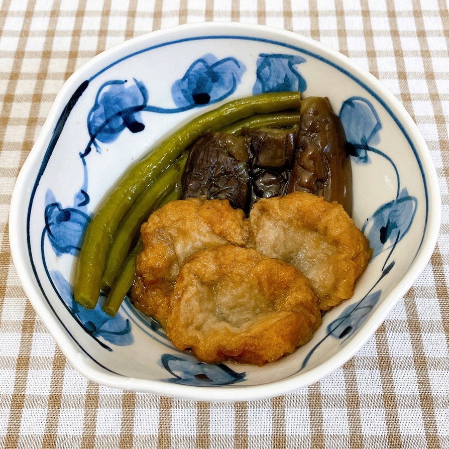 ナスと油麩(仙台麩)の煮物の画像
