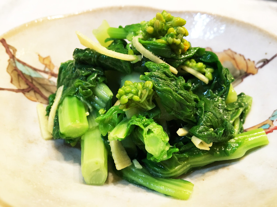 春の味、白菜の菜花の中華風和え物の画像