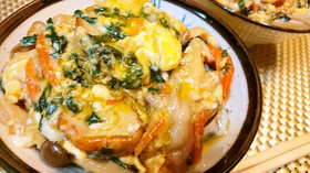 とろっとろ★ご飯がススム【竹輪ニラ玉丼】