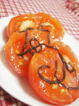 ✿トマトと塩昆布だけぇ✿