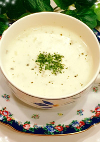美味しく腸活♪ 押麦のヨーグルトスープ