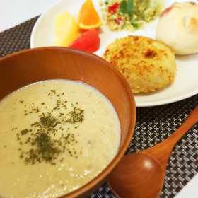 腸活美肌レシピ♡豆乳きのこポタージュ