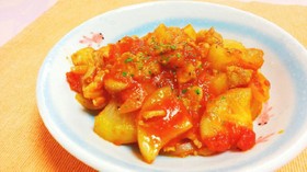 豚肉と大根のトマト煮