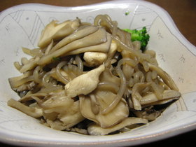 バター風味!舞茸とこんにゃく炒め