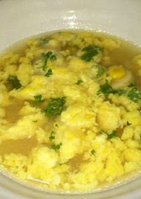 ふわふわ卵の中華スープ
