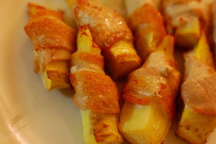 材料３つ シャキシャキたけのこの肉巻き レシピ 作り方 By Norinoribear クックパッド 簡単おいしいみんなのレシピが373万品