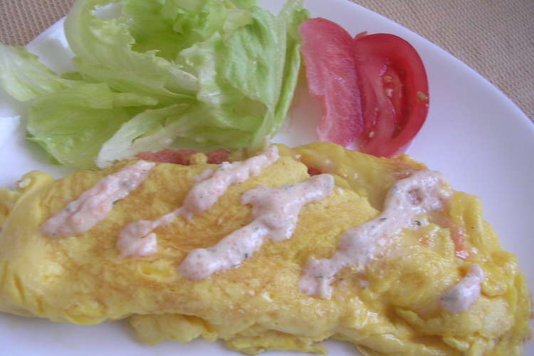 明太チーズオムレツ レシピ 作り方 By ひとひとの素 クックパッド