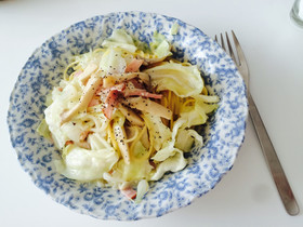 簡単!!春野菜クリームパスタ