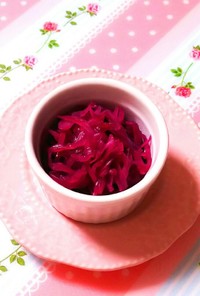 低糖質レシピ☆紫キャベツのザワークラウト