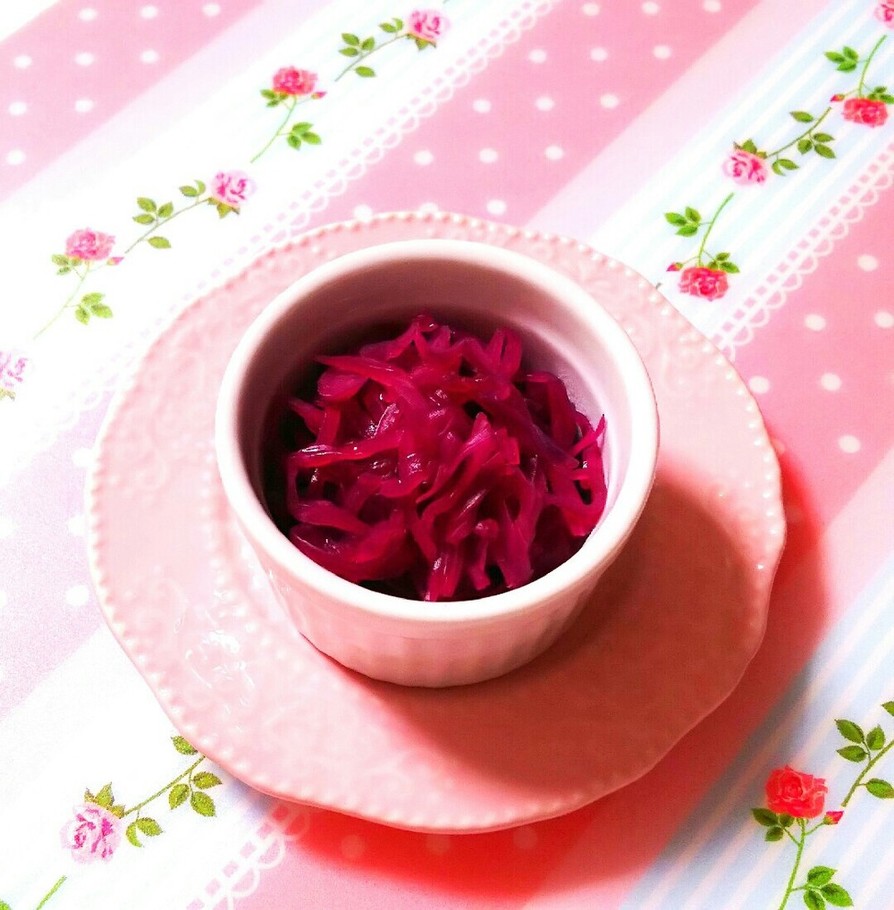 低糖質レシピ☆紫キャベツのザワークラウトの画像