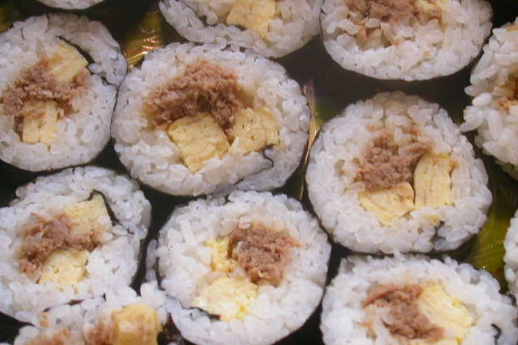 ツナと卵の巻き寿司 レシピ 作り方 By こげポン クックパッド 簡単おいしいみんなのレシピが351万品