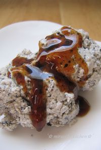 黒蜜で食べる❤　ごま豆腐アイス