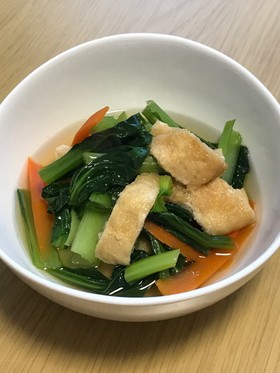 あと一品☆簡単☆小松菜と油揚げの煮びたし