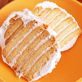 ビスケットのケーキ