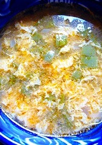 ウチワサボテンと卵のスープ
