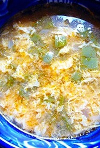ウチワサボテンと卵のスープ