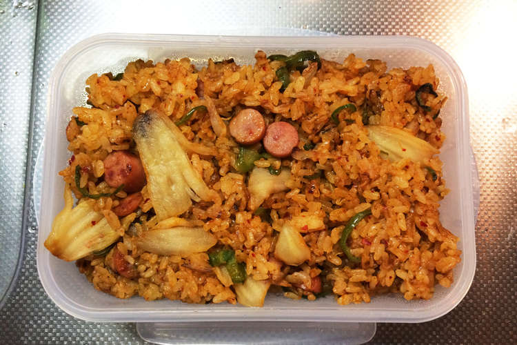 男飯 No 7 キムチご飯 お弁当 レシピ 作り方 By 社会人5年目マッキー クックパッド 簡単おいしいみんなのレシピが354万品