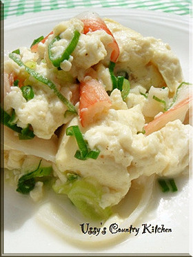 【超簡単】かにかまぼこの炒り豆腐