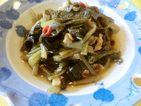 ♪豚肉と野沢菜の炒め煮 本当に美味し~い