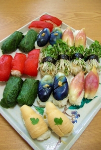 ヘルシー！野菜づくしの握り寿司☆