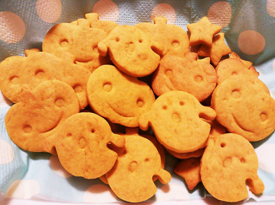 材料4つ！簡単しっとり☆かぼちゃクッキーの写真