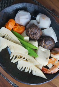 高野豆腐と筍の煮しめ