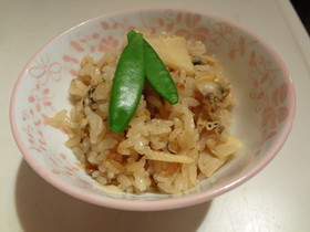 あさりと筍のシンプル炊き込みご飯
