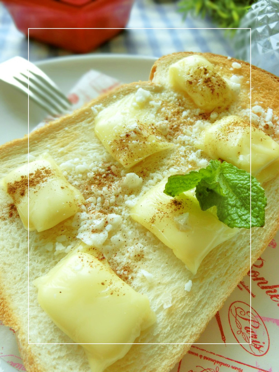 ココナッツ香る❀白チョコ×チーズトーストの画像