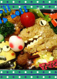 みんなの 恐竜 キャラ弁 レシピが66品 クックパッド