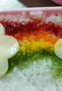 虹のお弁当【キャラ弁】