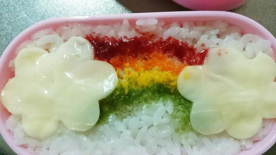 虹のお弁当【キャラ弁】の画像