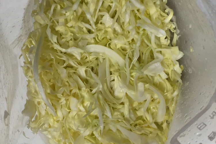 保存材料 キャベツ千切り レシピ 作り方 By 灘田kinuko クックパッド
