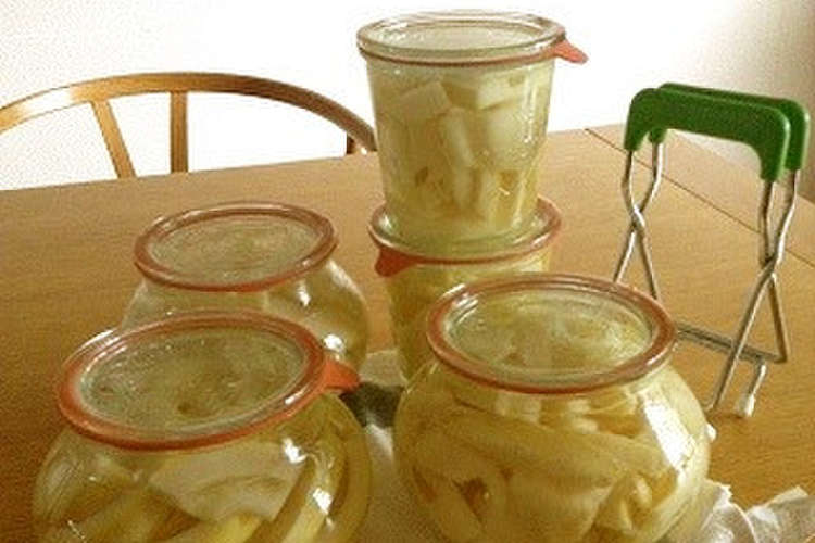 Weckを使った筍の瓶詰め レシピ 作り方 By はなうさ333 クックパッド 簡単おいしいみんなのレシピが363万品